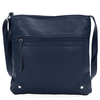 Women Stylish Zipper Rivet PU Leather Messenger Shoulder Bag Crossbody Bag