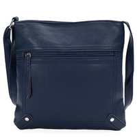 Women Stylish Zipper Rivet PU Leather Messenger Shoulder Bag Crossbody Bag