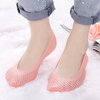 Women Summer Breathable Mesh Invisible Silicone Boat Socks Antiskid Shallow Low Cut Socks