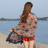 Women Summer Breathable Sunscreen Beach Shawl Towel Casual Travel All-match Visor Shawl Scarf