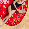 Women Summer Cartoon Fruit Strawberry Beach Towel Casual Travel Sunscreen Shawl Scarf