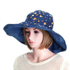 Women Summer Double-sided Wear Outdoor Beach Gardening Sun Protective Hat Driving Anti-UV Wide Brim Visor Cap