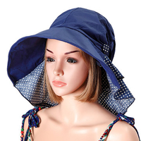 Women Summer Foldable Floppy Hat Anti-uv Beach Hats Casual Traveling Wide Brim Visor Bucket Hat