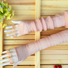 Women Sunscreen Corset Lace Gloves Ice Silk Fingerless Mittens Anti-UV Sun Driving Glove
