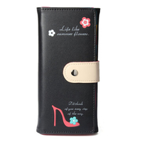 Women Sweet Casual Long Large Capacity Wallet Leisure Cash Coins Bags