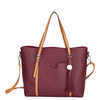 Women Tassel PU Soft Leather Big Capacity Durable Handbags Crossbody Bags