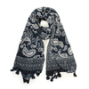 Women Tassel Voile Soft Long Scarves Cashew Pattern National Style Shawl
