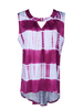 Women Tie-dyed Irregular Hem Casual Tank Tops