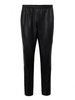 Women Ultra-simple Slim Black PU Leggings Pants