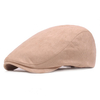 Women Unisex Cotton Solid Color England Style Beret Caps Casual Travel Visor Painter Flat Hats