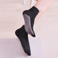 Women Velvet Thick Cotton Bottom Short Sock Non-slip Feet Massage Comfortable Breathable Socks