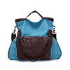 Women Vintage Canvas Tote Bags Front Pocket Shoulder Bags Crossbody Bags Capacity Shopping Bags