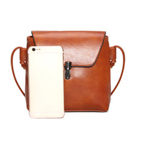 Women Vintage Crossbody Bag Casual Phone Bag PU Leather Shoulder Bag