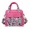 Women Vintage Floral Print Canvas Handbags Retro Crossbody Bag