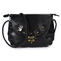 Women Vintage Flower Crossbody Bag Elegant Shoulder Bag Handbag