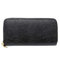 Women Vintage Flower Print Casual Long Zipper Wallet Ladies Elegant Cards Coins Purse