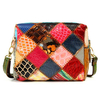 Women Vintage Genuine Leather Colorful Black Shoulder Bags Retro Casual Crossbody Bags