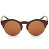 Women Vintage Glasses Half Frame Round UV Protection Sunglasses