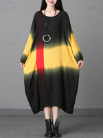 Women Vintage Gradient Dresses