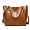 Women Vintage Leather Handbags Retro Shoulder Bag Tote Bag