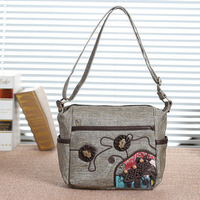 Women Vintage National Crossbody Bag Casual Outdoor Shoulder Bag