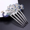 Women Vintage Peacock Rhinestone Hair Clip Hair Comb Beauty Tool