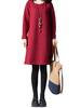 Women Vintage Polka Dots Long Sleeve Pocket Dresses