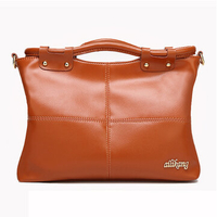 Women Vintage PU Leather Handbag Financial Business Bag Handbag