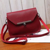 Women Vintage PU Leather Hasp Crosssbody Bag Shoulder Bags