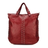 Women Vintage PU Leather Rivet Punk Handbag