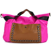 Women Vintage PU Leather Tote Shoulder Messenger Handbag Hobo Satchel Rivet Bag