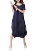 Women Vintage Short Sleeve Two-Pieces Harness Side Dresses