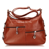 Women Vintage Zipper Casual Multi-Pocket Shoulder Bags Crossbody Bags Handbags