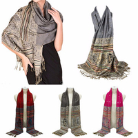 Women Warm Cashmere Scarves Bohemian Style Shawl Wrap Scarf