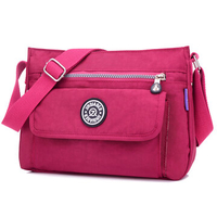 Women Waterproof Nylon Casual Multi-pocket Shoulder Bag Shopping Crossbody Bags