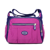 Women Waterproof Nylon Shoulder Bags Multi-pocket Crossbody Bags