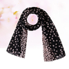 Women Wave Point Pattern Vintage Long Soft Chiffon Scarf Wrap Shawl Stole Scarves