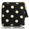 Women Wave Point Wallet Zipper Stylish Lovely Tassel Pendant Short Purse Card Holders