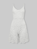 Women White Sling Lace Cami Rompers