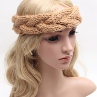 Women Winter Crochet Wool Knit Handwork Headband Fashion Hair Accessories