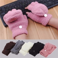 Women Winter Hand Wrist Warmer Winter Fingerless Gloves