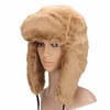 Women Winter Headgear Beanie Snow Earmuffs Lei Feng Cap Genuine Leather Fur Hat
