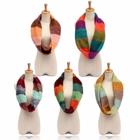 Women Winter Warm Knit Scarf Infinity Circle Neck Long Shawl Cowl