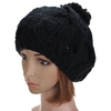 Women Winter Warm Pumpkin Ball Cap Knit Wool Beanie Hat Crochet Braided Baggy Cap