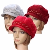 Women Winter Warm Rabbit Fur Beret Baggy Beanie Crochet Cap Wool Hat
