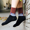 Women Wool Warm Socks Deer Cat Elephant Cartoon Animal Pattern Stockings