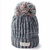 Women Woolen Knitting Ball Beanie Hat Knitted Warm Hat Ski Wool Cap