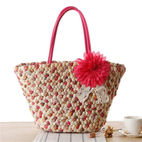 Women Wovening Beach Bag Straw Hollow Beach Bag Tote Bag