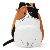 Womens Backpacks Lovely Cat Student Rucksack Travel School Bags
