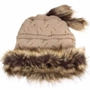 Womens Knitted Soft Warm Hat Scarf Snood Two Ways Crochet Beanies Hats